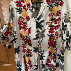 Tropical Pineapple Connection Hawaiian Men's Shirt M